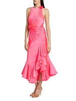 Cates Asymmetric Silk Dress