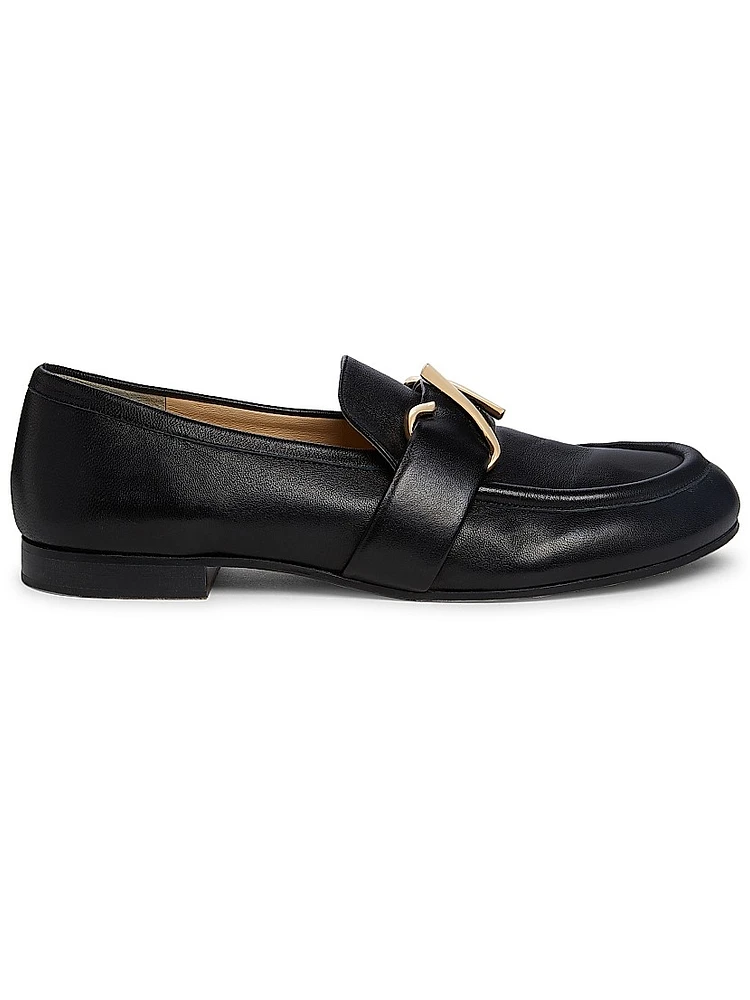 Monogram Leather Loafers