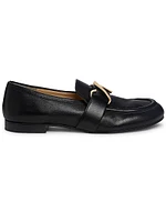 Monogram Leather Loafers