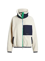 Ripstop Colorblocked Fleece Jacket