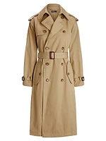 Twill Double-Breasted Trench Coat