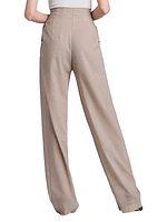 Straight-Leg Wool-Blend Voile Pants
