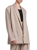 Oversized Wool-Blend Blazer