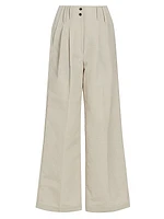 Sack Wide-Leg Wool-Blend Trousers