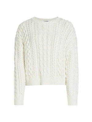 Rory Cotton Cable-Knit Sweater