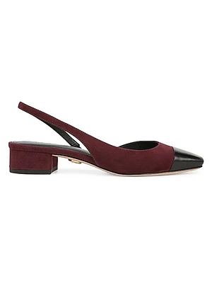 Cecile 50MM Suede Slingback Pumps