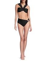 Mid-Rise O-Ring Bikini Bottoms