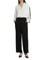 The Katya Silk-Blend Pants
