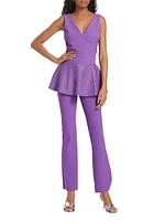 Poppy V-Neck Peplum Top