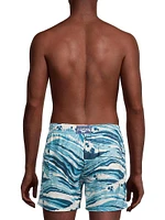 Vilebrequin x Maison Kitsuné Wave Stripe Swim Shorts