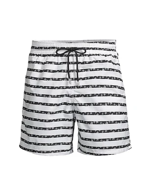 Striped Turtle Swim Shorts