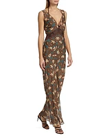 Avellino Floral Layered Lace Maxi Dress