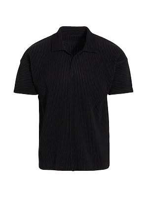 Basics Pleated Polo Shirt