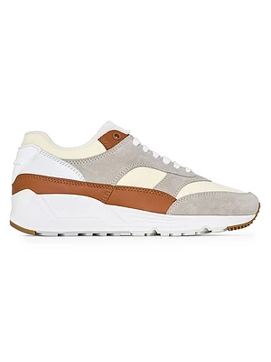 Bump Sneakers Nylon, Suede And Leather