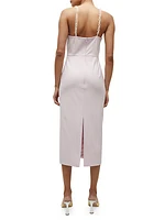 Reese Square-Neck Sleeveless Midi-Dress