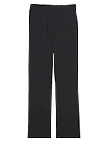 Wool Straight-Leg Pants
