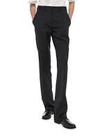 Wool Straight-Leg Pants