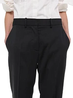 Wool Straight-Leg Pants