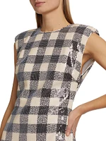 Parker Sequined Check Shift Dress
