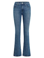 Barbara High-Rise Slit Baby Bootcut Jeans