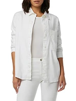 Oversized Linen-Blend Shirt