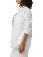 Oversized Linen-Blend Shirt
