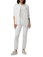 Oversized Linen-Blend Shirt