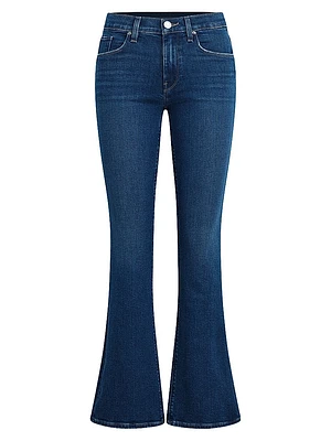 Nico Mid-Rise Barefoot Boot-Cut Jeans