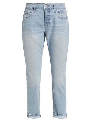Le Garcon Low-Rise Stretch Straight Ankle Jeans
