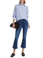 Pinstriped Cotton Oversized Shirt