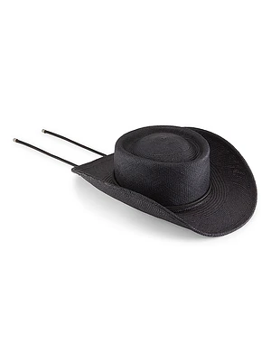 Onyx Panama Straw Cowboy Hat