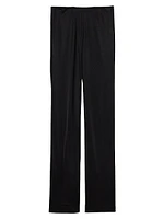 Mid-Rise Straight-Leg Pants