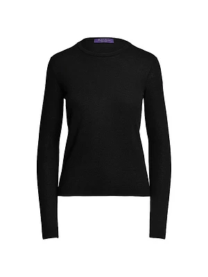 Crewneck Wool-Blend Sweater