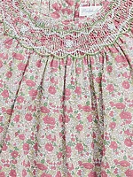 Baby Girl's Cotton Poplin Bubble Shortall Set