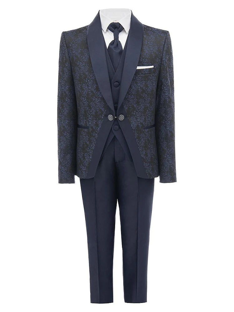 Little Boy's & Boy's Damasque Print Suit