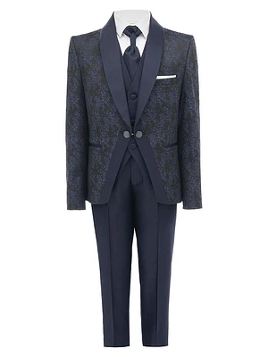 Little Boy's & Boy's Damasque Print Suit