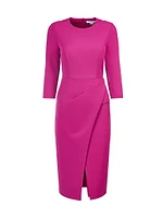 Doreen Draped Midi-Dress