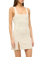 Le Sable Floral Beaded Minidress