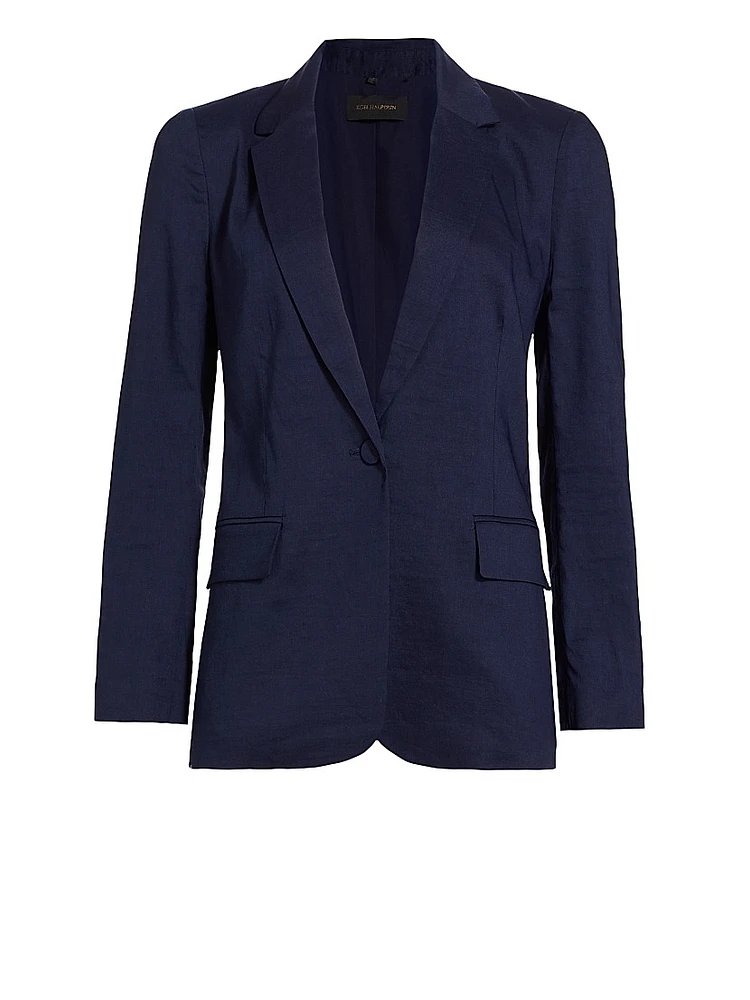 Bria Linen-Blend Jacket