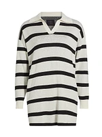 Birdseye Striped Polo Dress