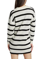 Birdseye Striped Polo Dress