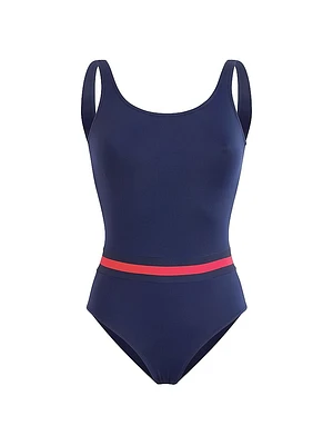 Striped One-Piece Swimsuit