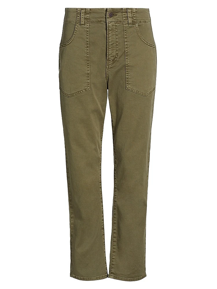 Arya Cotton-Blend Straight-Leg Cargo Pants