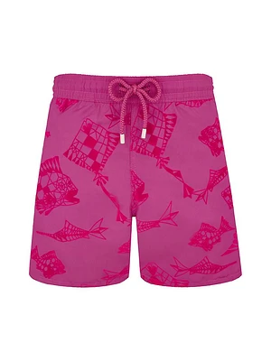 Mahina Embroidered Swim Shorts