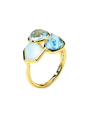 Rock Candy® 18K Yellow Gold & Multi-Gemstone Cluster Ring