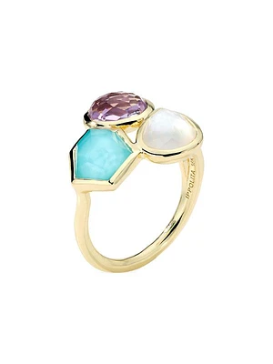 Rock Candy® Small 18K Yellow Gold & Multi-Gemstone Cluster Ring