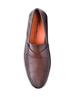 Paine Tumbled Leather Loafers