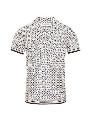 Hibbert Floral Linen & Cotton-Blend Camp Shirt