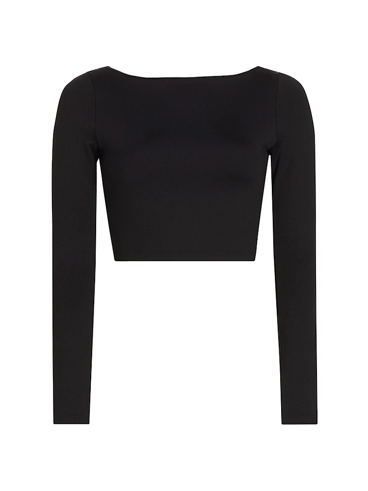Boatneck Crop Top