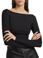 Boatneck Crop Top